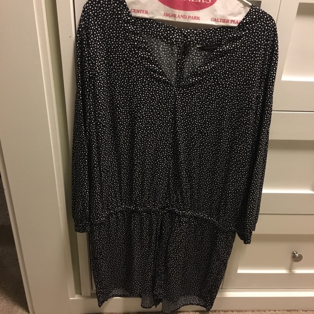 Banana Republic black and white romper - Large